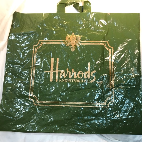HARRODS OF LONDON SHOPPING BAG vintage - Picture 3 of 5